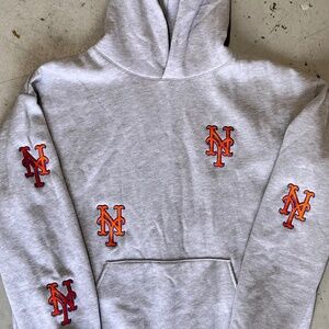 METS custom baseball Hoodie Embroidered